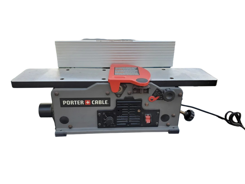 Jointer A corded jointer.